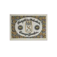Germany 10 pfenning 1921 Sangerhausen Notgeld more than 100 years old