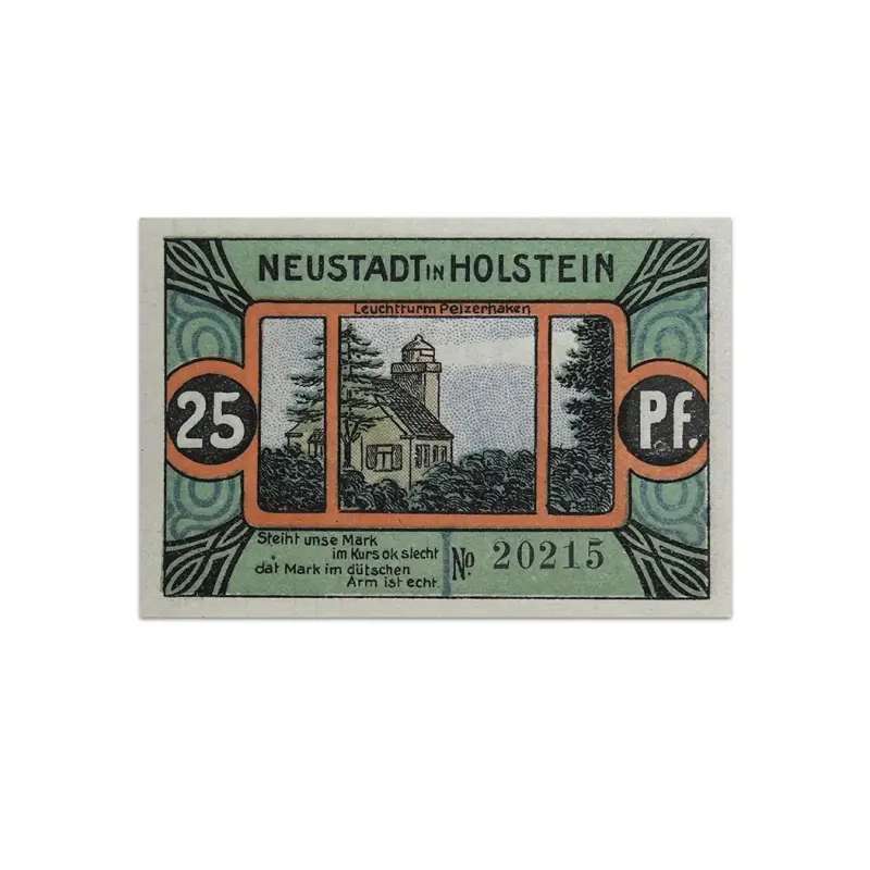 Germany 25 pfenning 1921 Neustadt in Holstein Notgeld more than 100 years old