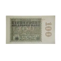 Germany 100 Million Mark Banknote 1923 Older than 100 years banknote