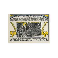 Germany 50 pfenning 1921 Federal state of Mecklenburg-Schwerin Notgeld more than 100 years old