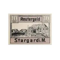 Germany 10 pfenning 1922 Stargard Notgeld more than 100 years old