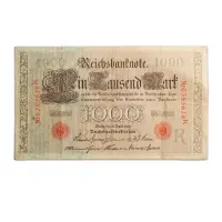 Germany 1000 Mark 1910 more than 100 years old Note