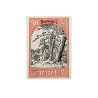Germany 50 pfenning 1921 City of Stargard Notgeld more than 100 years old