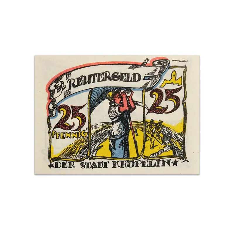 Germany 25 pfenning 1922 Kröpelin Notgeld more than 100 years old