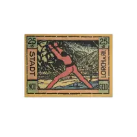 Germany 25 pfenning 1921 Lorch Stadt Notgeld more than 100 years old