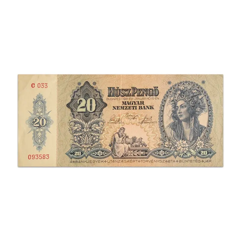 Hungary 20 Pengo 1941