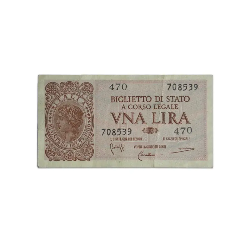 Italy 1 lira 1944