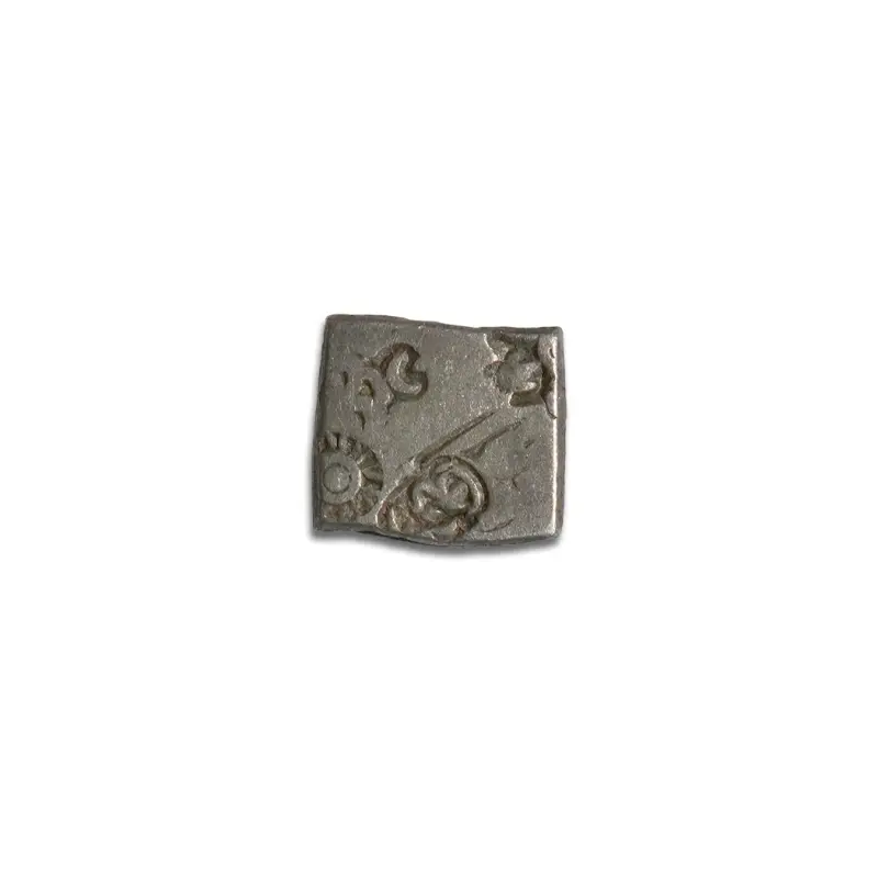 Mauryan Empire Silver Punch Mark Coin 322–185 BCE