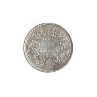 British India One Rupee 1862 queen Victoria Silver Coin