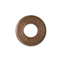 British India 1 Pice 1944 King George VI Coin Bombay Mint