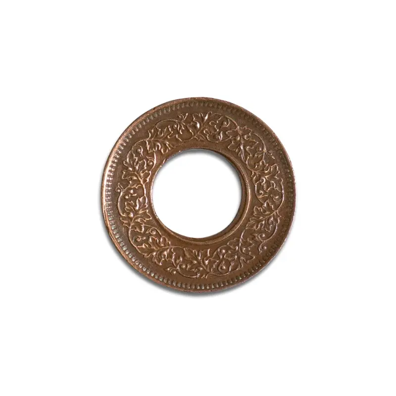 British India 1 Pice 1944 King George VI Coin Bombay Mint