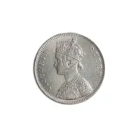 British India One Rupee 1862 queen Victoria Silver Coin