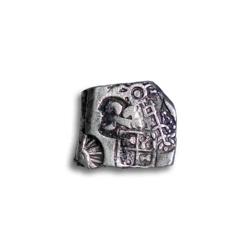 Mauryan Empire Silver Punch Mark Coin 322–185 BCE