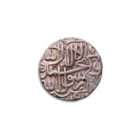 MUHAMMAD AKBAR one rupee Silver Coin Agra Mint – Year 1572