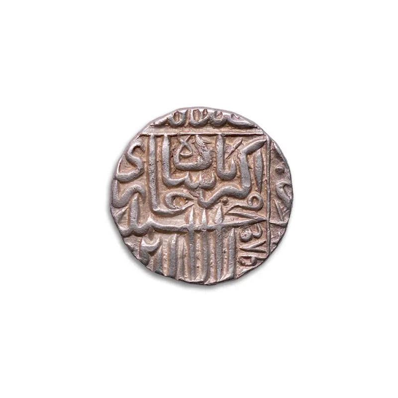 MUHAMMAD AKBAR one rupee Silver Coin Agra Mint – Year 1572