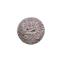 MUHAMMAD AKBAR one rupee Silver Coin Ahmadabad Mint – Year 1576