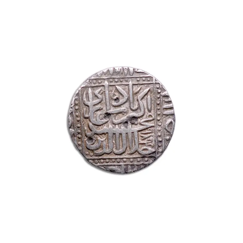 MUHAMMAD AKBAR one rupee Silver Coin Ahmadabad Mint – Year 1576