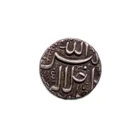 MUHAMMAD AKBAR one rupee Silver Coin Ahmadabad Mint
