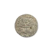 MUHAMMAD AKBAR one rupee Silver Coin Agra Mint - Year 1578