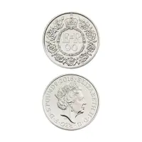 Queen Elizabeth II 90th Birthday 2016 5£ Official Royal mint BU Coin with Stamps