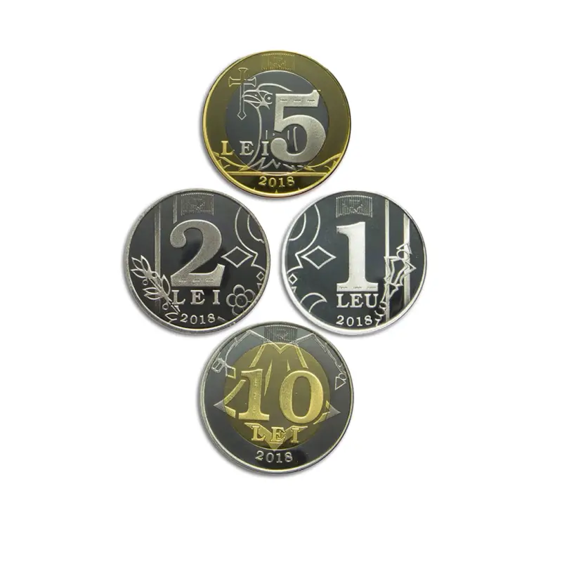 Moldova 1-10 Lei 2018 Set of 4 Coins