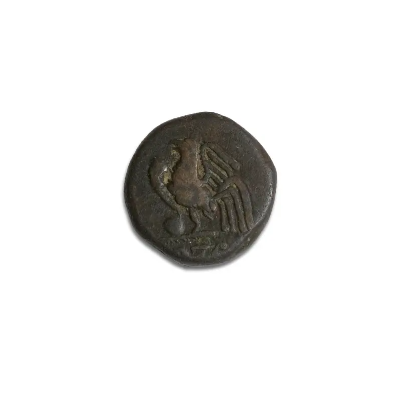 French India Puducherry Rare 1 doudou Tamil script Bronze coin 1836