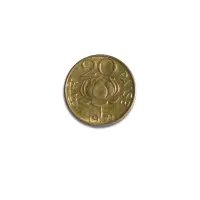 India 20 Paise Lotus 1971 Mumbai mint
