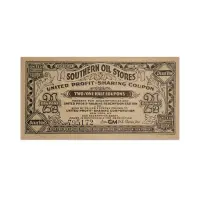 USA Southern Oil Stores United Profit 2½ Cent -Sharing Coupon 1930