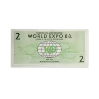 Australia World Expo 1988 2 Dollar Souvenir Note