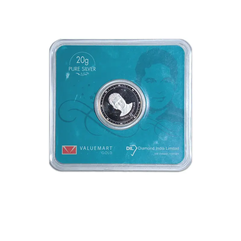 Sachin Tendulkar Swiss Made Limited Edition 20g Pure Silver Coin 2013