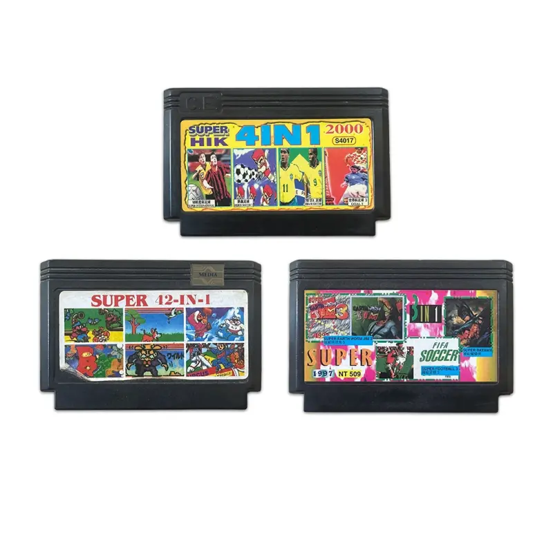 Vintage Japan-Made Nintendo Famicom/NES 8-Bit Multi Game Cartridge Set of 3