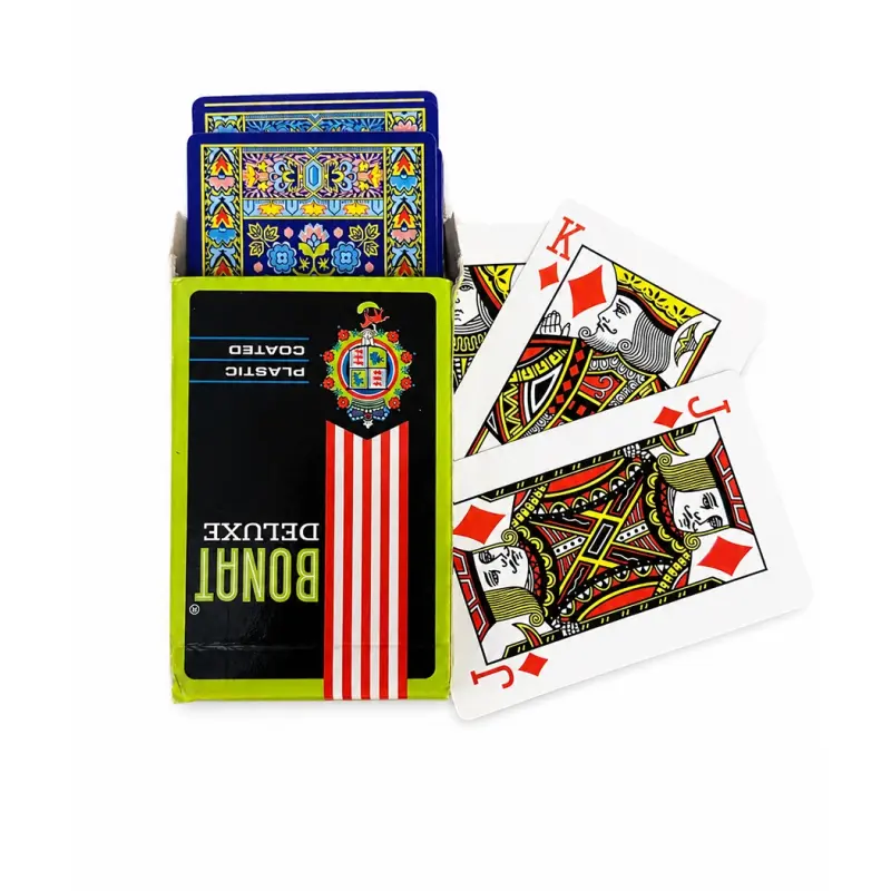 Bonat Deluxe Premium Plastic Coated Playing Cards (Pack of 12 Decks)