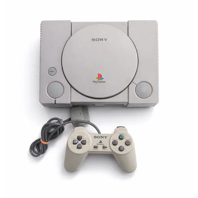 Sony PlayStation 1997 - Early Europe PAL edition (SCPH-5552) with original memory card