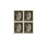 Germany Deutsches Reich 1 Pfennig Adolf Hitler WWII 1941  - Set of 4 Stamps