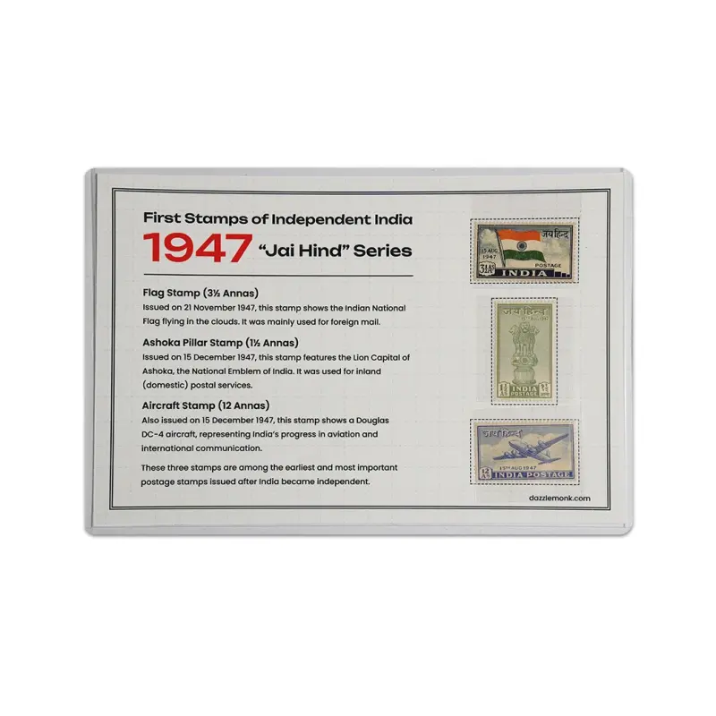 First Stamps of Independent India 1947