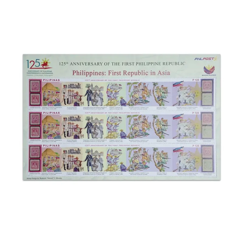 Philippines world Longest stamp 2024 - 25th Anniversary of the First Philippine Republic