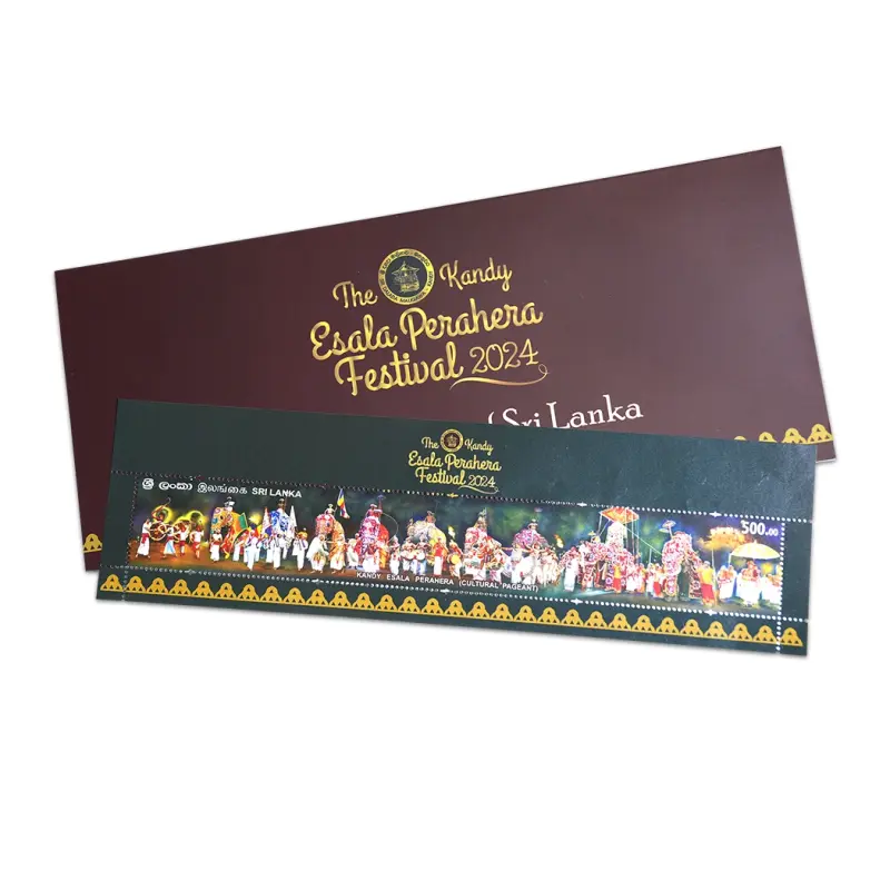 World Longest Stamp with Folder - Sri Lanka The Kandy Esala perahera festival 2024